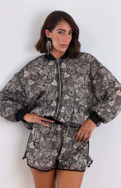CO-ORD FLORAL LACE | JACKET & SHORT