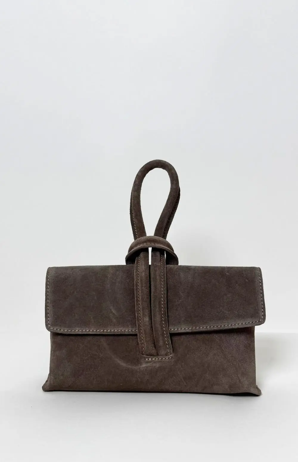 SUEDE CLUTCH BAG