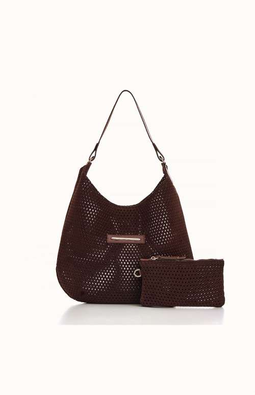 BROWN SUEDE SLOUCHY BAG PREMIUM