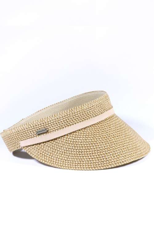STRAW BRAID SUN VISOR