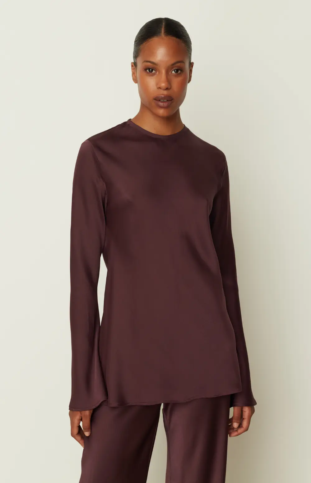 SATIN LONGSLEEVE TOP