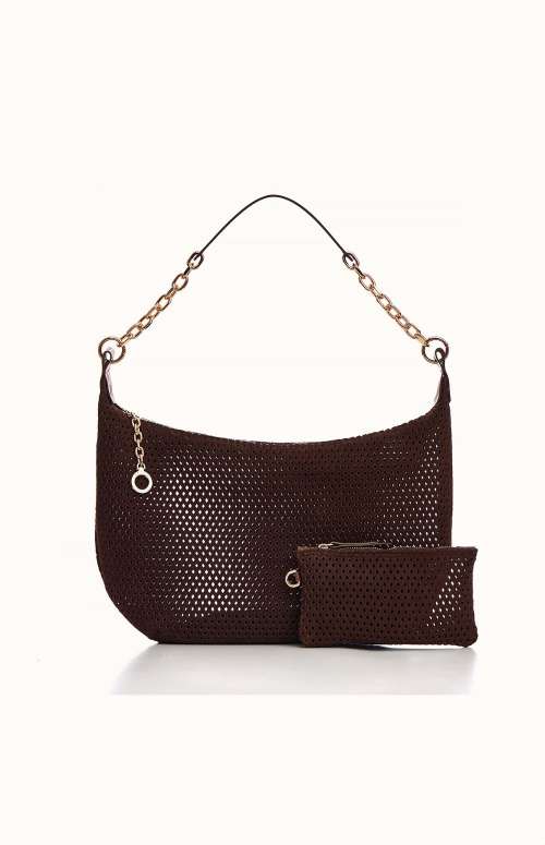 BROWN SUEDE HOBO BAG PREMIUM