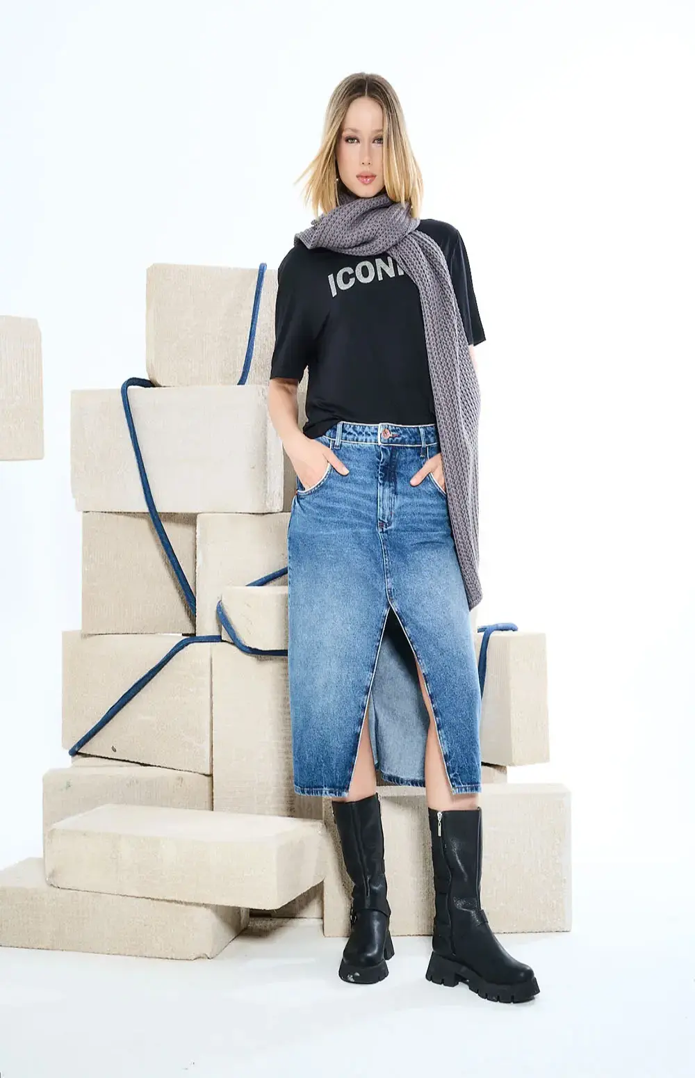 JEAN SKIRT