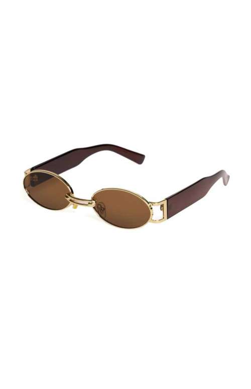 PALOMA BROWN/GOLD SUNGLASSES