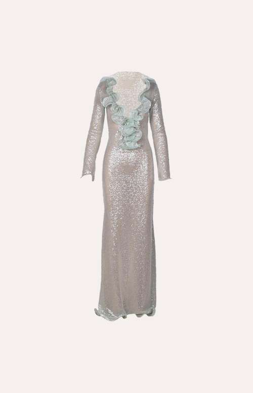 BRIDAL SEQUIN MAXI DRESS