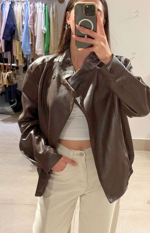 FAUX LEATHER JACKET