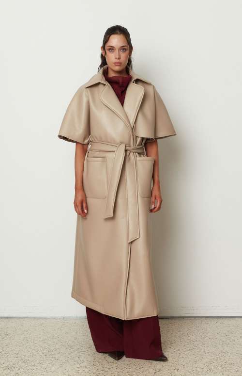 LEATHER TRENCH