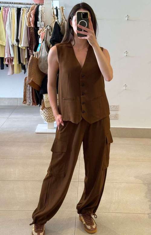 CARGO TROUSERS WITH DRAWSTRING