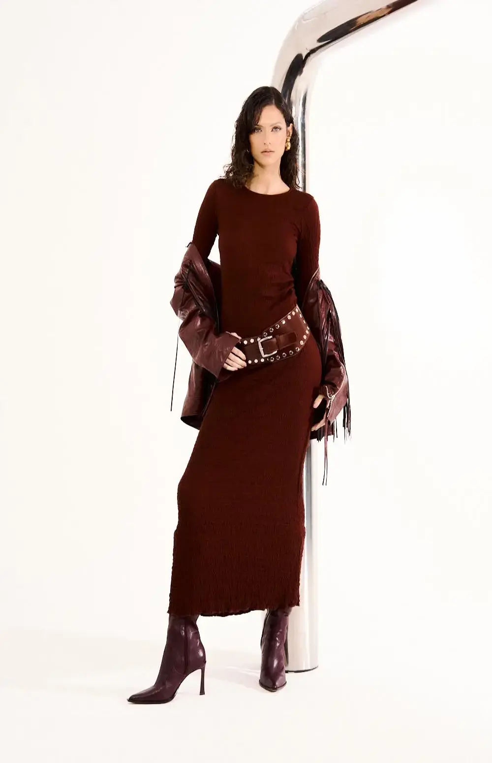 CO-ORD TEXTURED | LONG SLEEVE TOP & LONG SKIRT