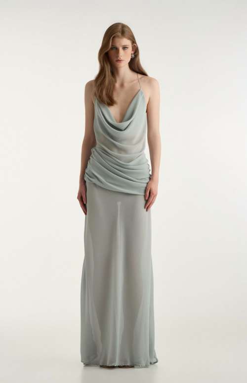 CREP LONG DRESS