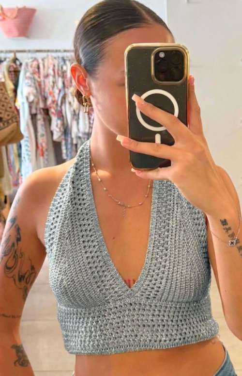 KNIT CROP TOP