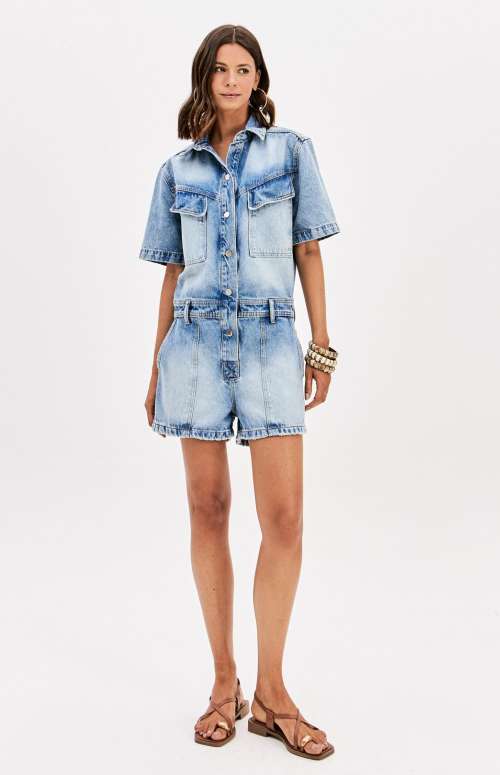 DENIM PLAYSUIT