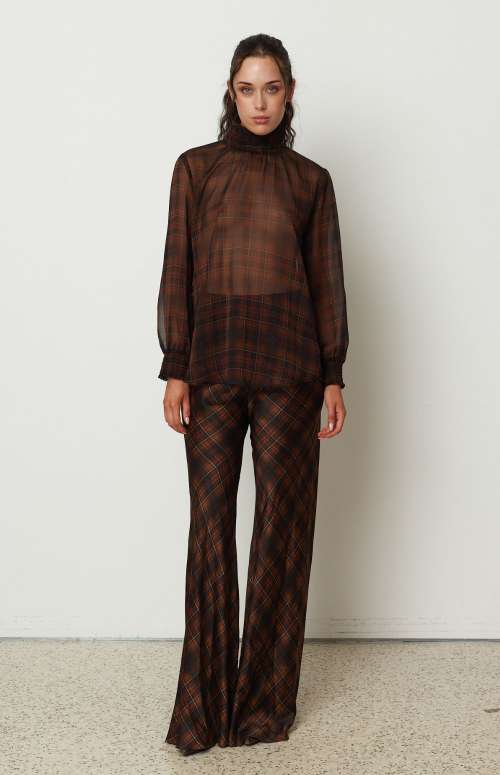 PLAID BLOUSE AS SEEN
