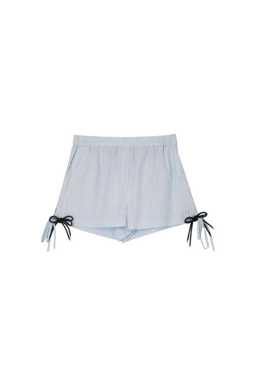 STRIPED SHORTS WITH BOWS