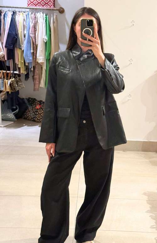FAUX LEATHER JACKET