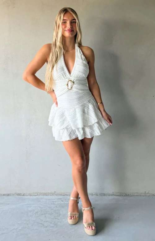 HALTER NECK MINI DRESS