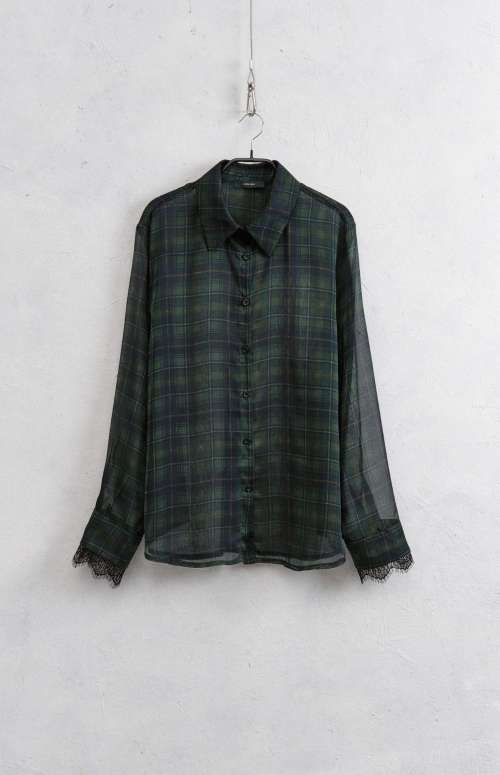 SHIRT WITH TARTAN PATTERN