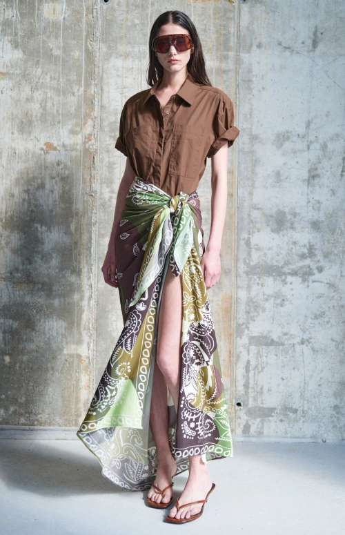 PRINTED PAREO