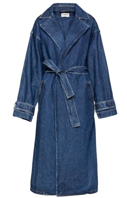 DENIM TRENCH COAT