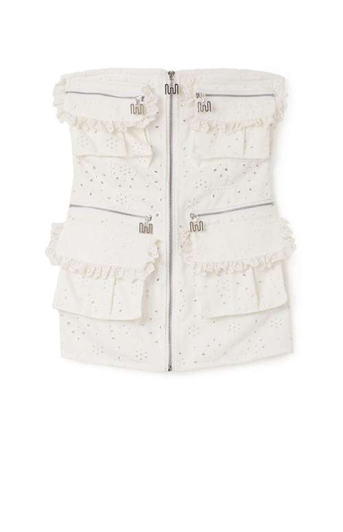 BRODERIE MINI DRESS