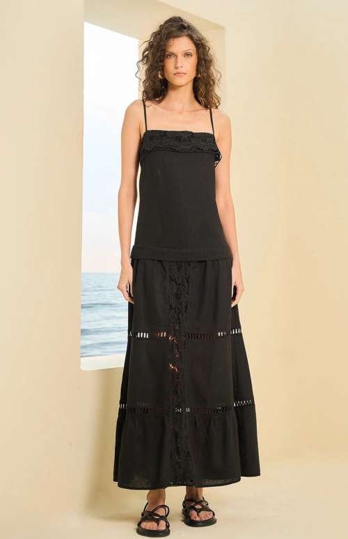 MAXI DRESS WITH DETAILS