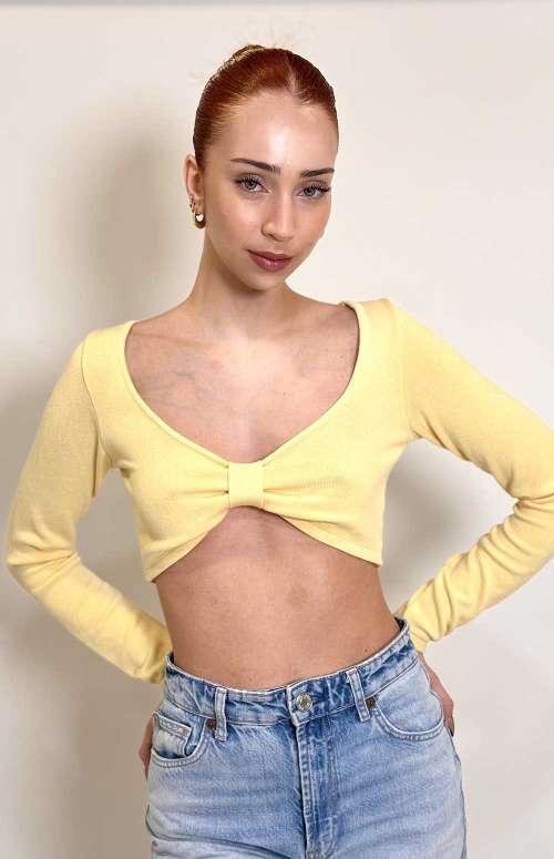 CROP TOP YELLOW