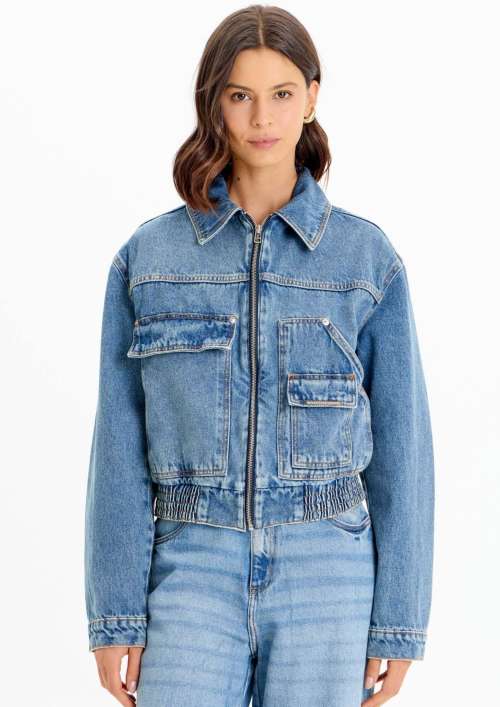 DENIM JACKET WITH POCKETS