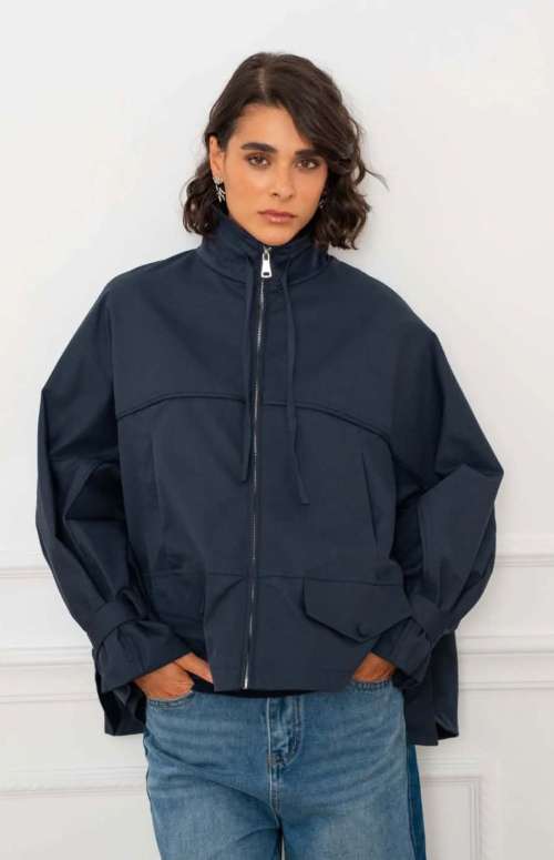 ZIP-UP COLLAR JACKET