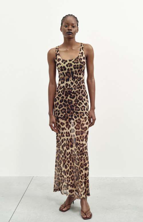 SPOTTED PRINT DRESS