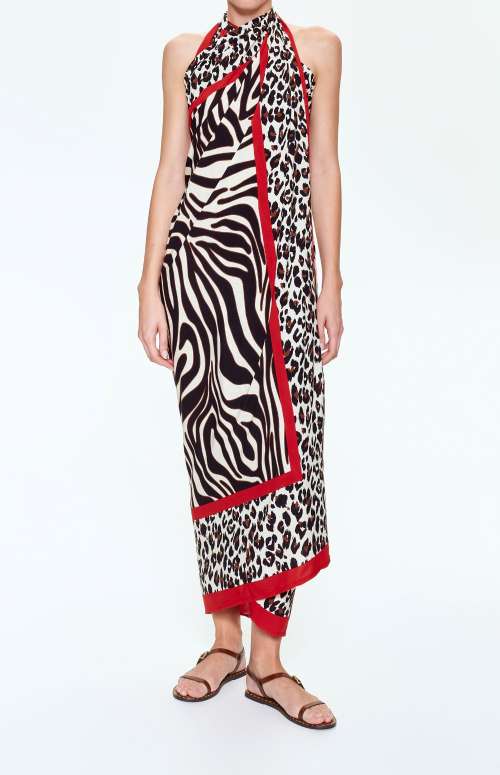 PAREO WITH ZEBRA PRINT