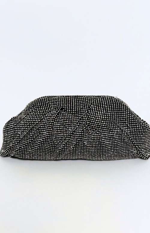 RHINESTONE CLUTCH | BLACK