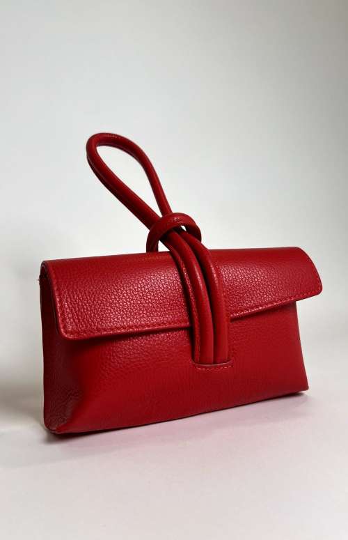 LEATHER BAG RED