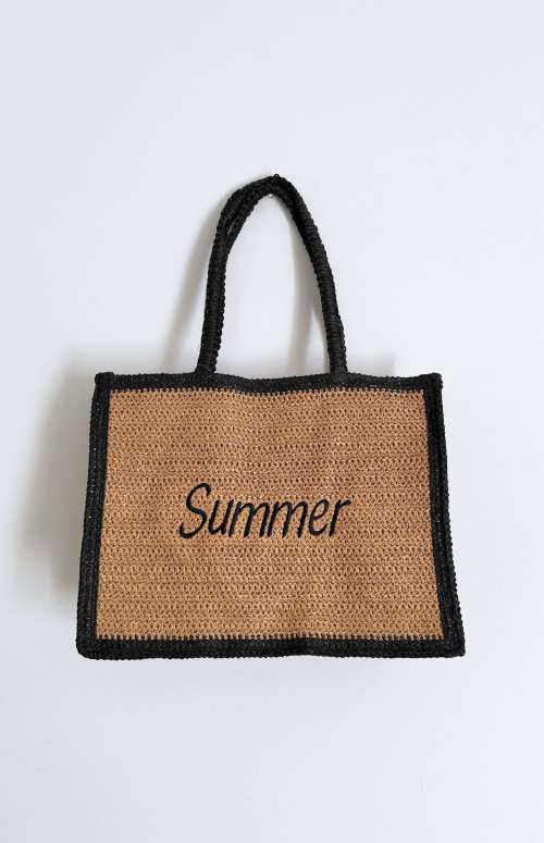 SUMMER STRAW TOTE BAG