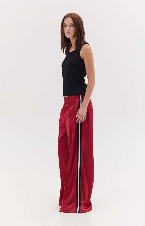 MELANIE TRACK PANTS | BURGUNDY