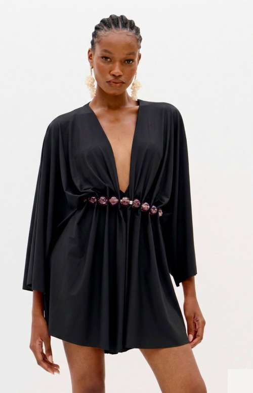 SHORT V-NECK ROMPER