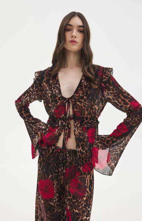 SALOME TOP | LEOPARD PRINT