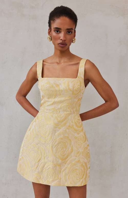 LORETTA DRESS | YELLOW PASTEL
