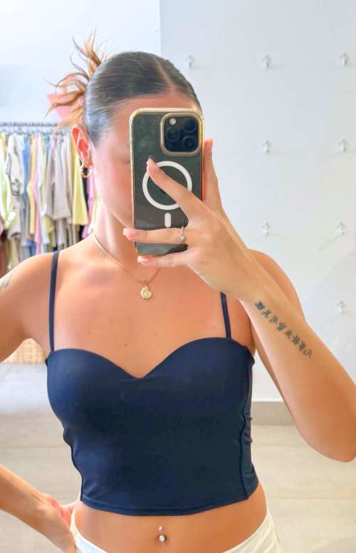 BUSTIER CROP TOP