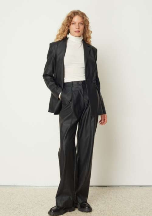 CO-ORD LEATHER LOOK | JACKET & PANTS