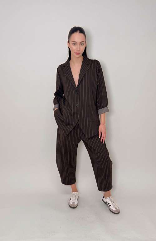 CO-ORD STRIPED | BROWN