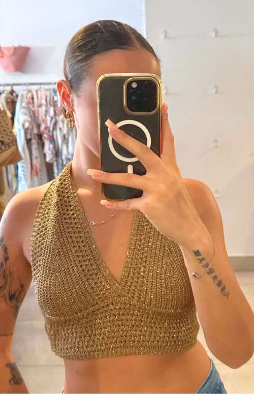 KNIT CROP TOP