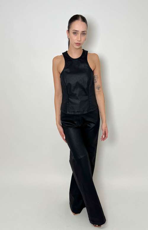 CO-ORD WAXED DENIM TOP & PANTS