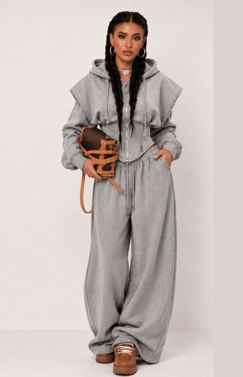 CO-ORD TRACKSUIT | CROP JACKET & SWEATPANTS
