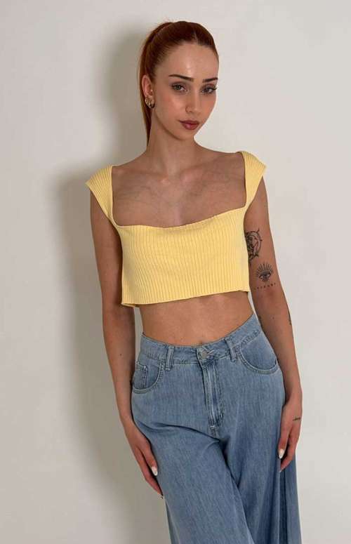 CROP TOP | YELLOW