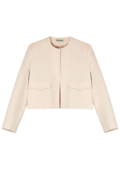 CROPPED JACKET | IVORY