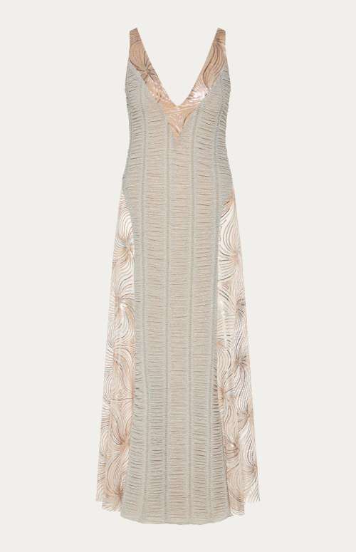 FALLIN DRESS | SEQUINED APPLIQUE ON KNIT