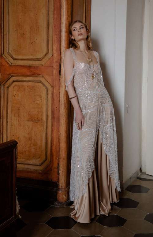 PRAISE DRESS | PEARLBEADED TULLE