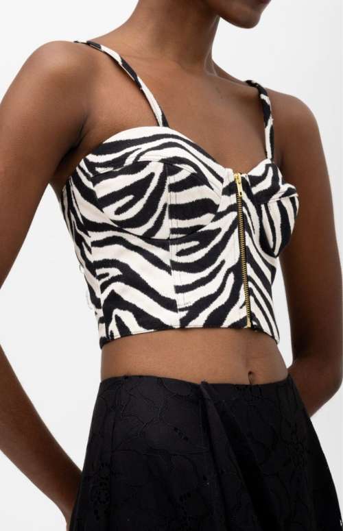 CHIKA BUSTIER ZEBRA