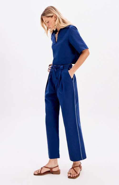 CO-ORD CROP SHIRT & HIGH WAISTED TROUSERS