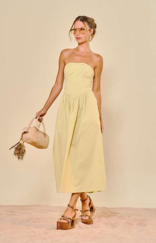 FIT AND FLARE HIGH-WAIST DRESS